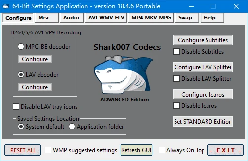 图片[1]-Shark007 Codecs(多媒体编解码器套件) v20.4.5 便携版-五九软件库