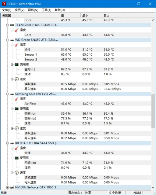 图片[1]-HWMonitor(电脑硬件监测工具) Pro v1.56 便携版-五九软件库