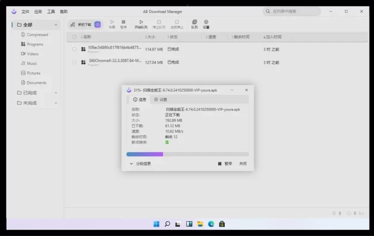 图片[1]-多线程下载工具 AB Download Manager v1.6.13 多语言中文版-五九软件库