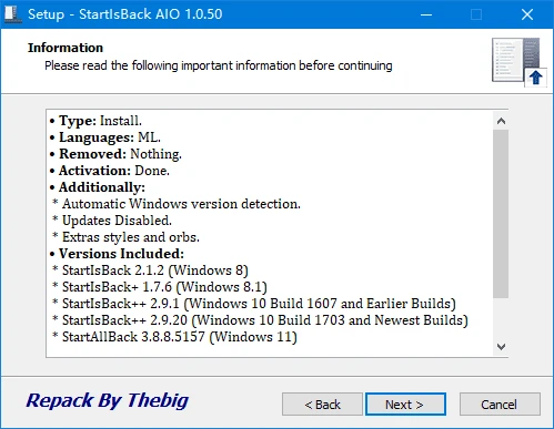图片[1]-StartIsBack AIO(win10/win11经典开始菜单) v1.0.64 直装破解版-五九软件库