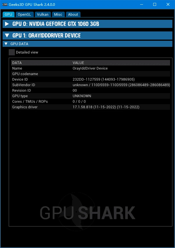 图片[1]-GPU Shark II(显卡GPU监视工具) v2.9.0.0 / 0.33.3.0 绿色版-五九软件库